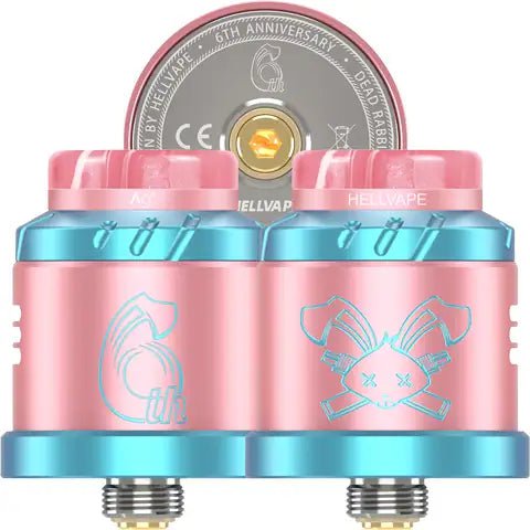Hellvape Dead Rabbit Solo RDA 6th Anniversary Edition Pink Blue