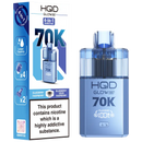 HQD Glow Air 70k Vape Kit Blueberry Raspberry & Blueberry Sour Raspberry
