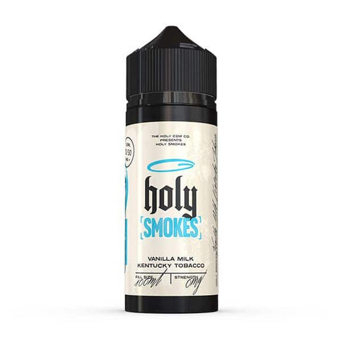 Holy Smokes 100ml Shortfill E-Liquids Vanilla Milk Kentucky Tobacco