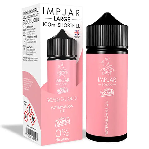 Imp Jar Large 100ml 50/50 Shortfill Vape Juice Watermelon Ice