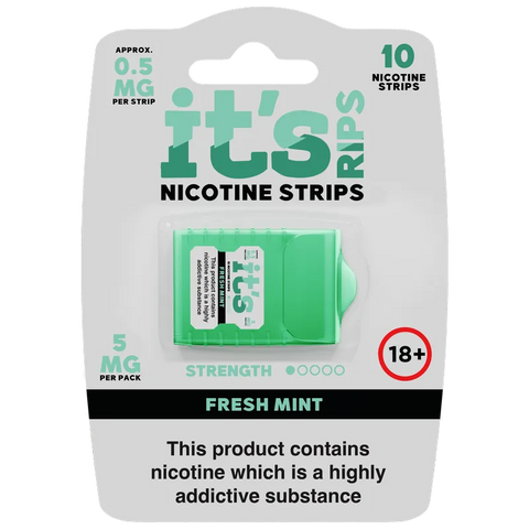 It's Rips Nicotine Strips Fresh Mint 0.5mg