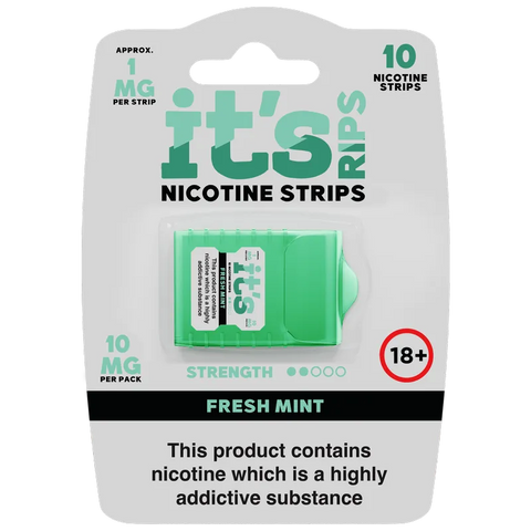 It's Rips Nicotine Strips Fresh Mint 1mg