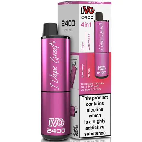 IVG 2400 4 in 1 Disposable Pod Vape Fruits Edition