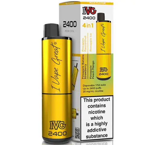 IVG 2400 4 in 1 Disposable Pod Vape Pineapple Edition