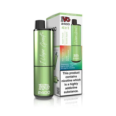 IVG 2400 4 in 1 Disposable Pod Vape Apple Edition