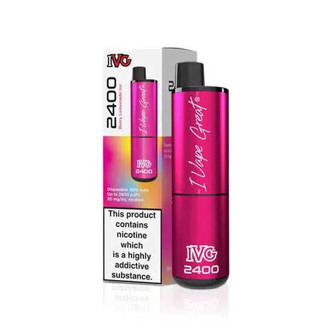 IVG 2400 Disposable Pod Vape Berry Lemonade Ice