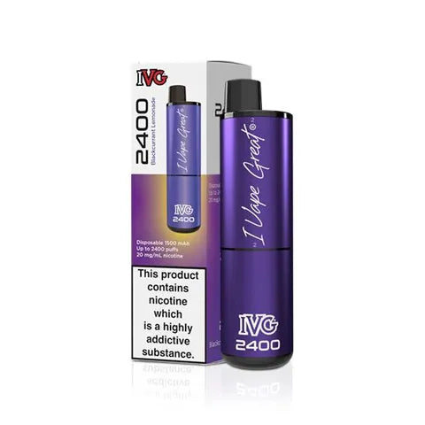 IVG 2400 4 in 1 Disposable Pod Vape Blackcurrant Edition