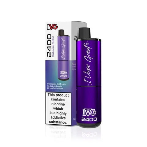 IVG 2400 Disposable Pod Vape Blackcurrant Menthol