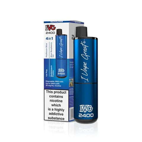 IVG 2400 4 in 1 Disposable Pod Vape Blue Edition