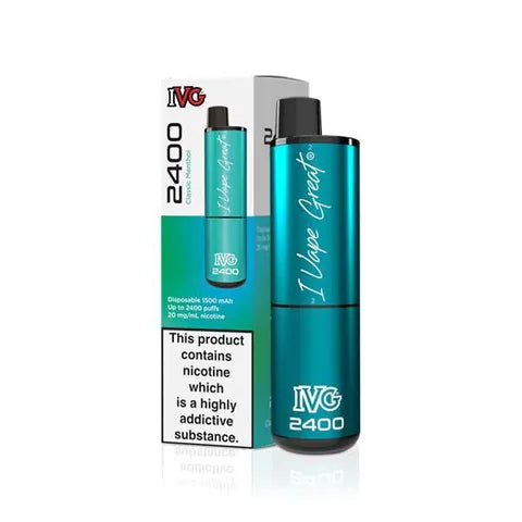 IVG 2400 Disposable Pod Vape Classic Menthol