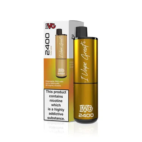IVG 2400 Disposable Pod Vape Cola Lime
