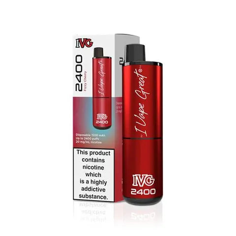 IVG 2400 Disposable Pod Vape Fizzy Cherry