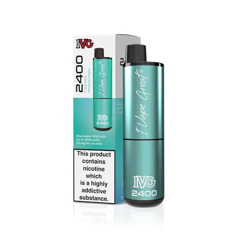 IVG 2400 Disposable Pod Vape Fresh Mint Menthol Mojito