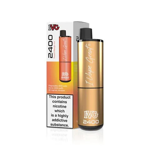IVG 2400 Disposable Pod Vape Peach Mango Ice