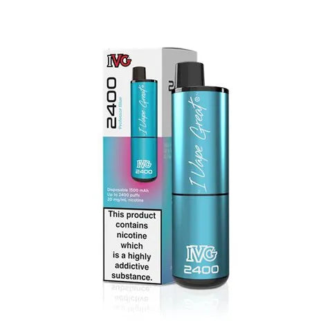 IVG 2400 Disposable Pod Vape Professor Blue