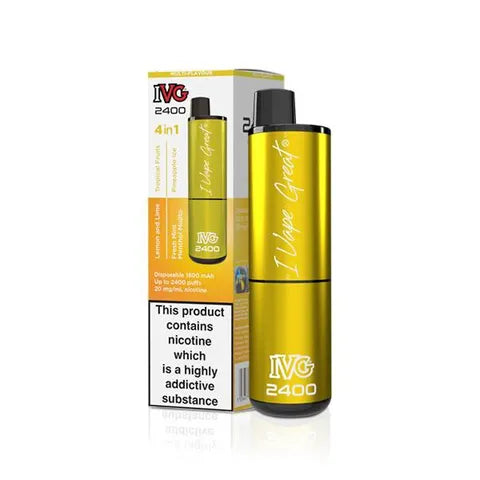 IVG 2400 4 in 1 Disposable Pod Vape Yellow Edition
