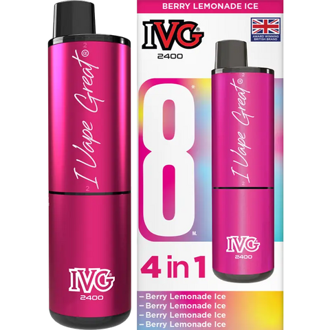 IVG 2400 Prefilled Vape Pod Kit Berry Lemonade Ice