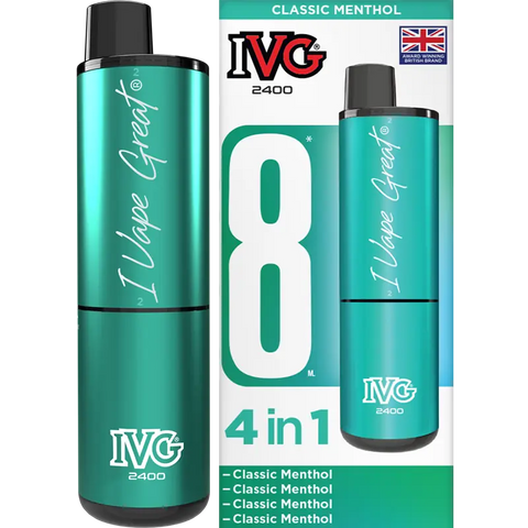 IVG 2400 Prefilled Vape Pod Kit Classic Menthol
