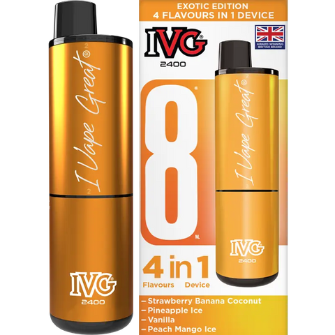 IVG 2400 Prefilled Vape Pod Kit 4-in-1 Exotic Edition