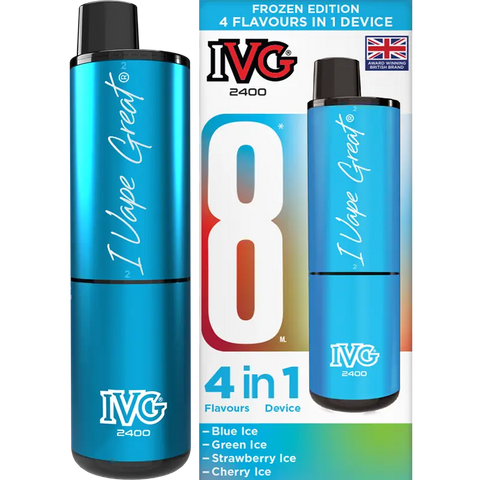 IVG 2400 Prefilled Vape Pod Kit 4-in-1 Frozen Edition