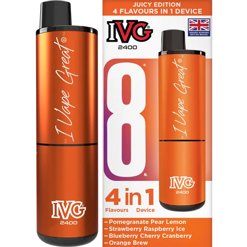 IVG 2400 Prefilled Vape Pod Kit 4-in-1 Juicy Edition