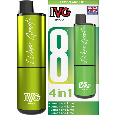 IVG 2400 Prefilled Vape Pod Kit Lemon and Lime