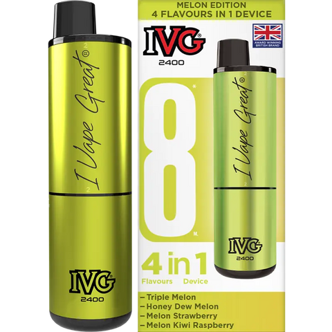 IVG 2400 Prefilled Vape Pod Kit 4-in-1 Melon Edition