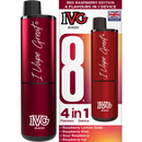 IVG 2400 Prefilled Vape Pod Kit 4-in-1 Red Raspberry Edition