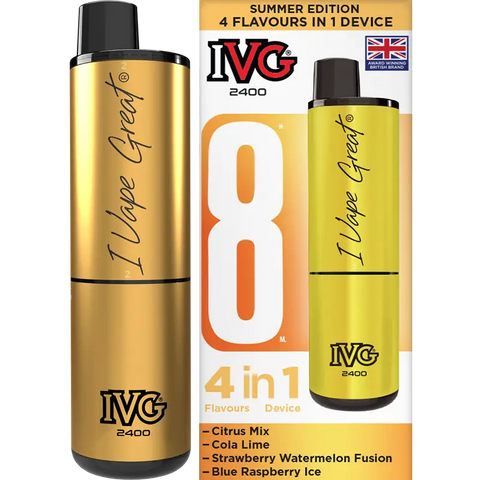 IVG 2400 Prefilled Vape Pod Kit 4-in-1 Summer Edition