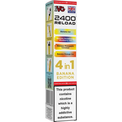 IVG 2400 Reload 4-in-1 Multi Flavour Prefilled Vape Pods