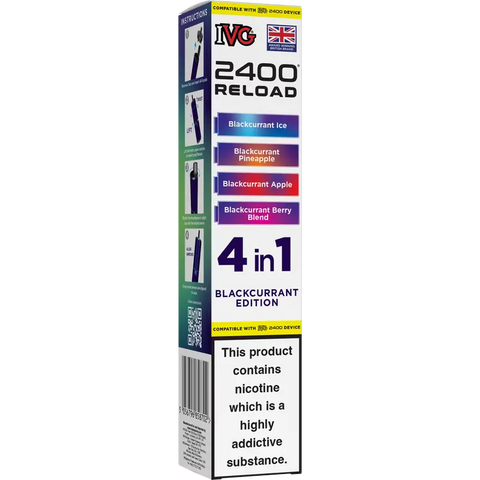 IVG 2400 Reload 4-in-1 Multi Flavour Prefilled Vape Pods