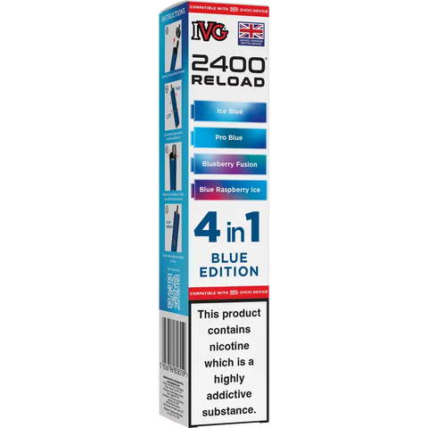 IVG 2400 Reload 4-in-1 Multi Flavour Prefilled Vape Pods