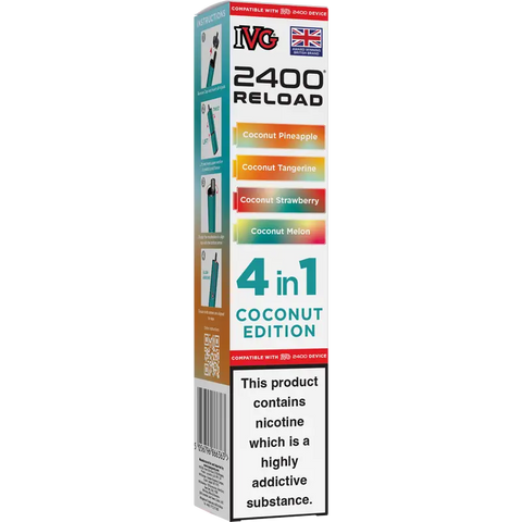IVG 2400 Reload 4-in-1 Multi Flavour Prefilled Vape Pods