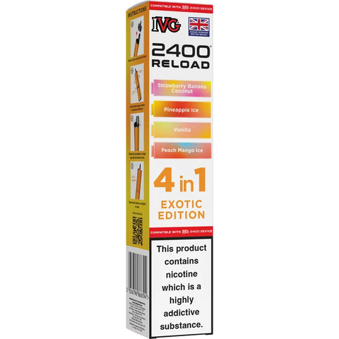 IVG 2400 Reload 4-in-1 Multi Flavour Prefilled Vape Pods