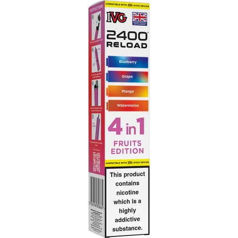 IVG 2400 Reload 4-in-1 Multi Flavour Prefilled Vape Pods