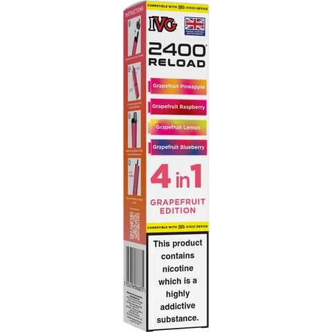 IVG 2400 Reload 4-in-1 Multi Flavour Prefilled Vape Pods