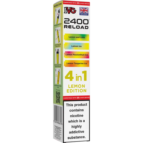 IVG 2400 Reload 4-in-1 Multi Flavour Prefilled Vape Pods