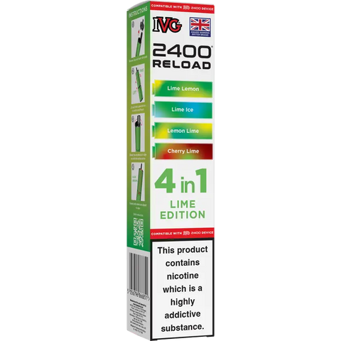 IVG 2400 Reload 4-in-1 Multi Flavour Prefilled Vape Pods