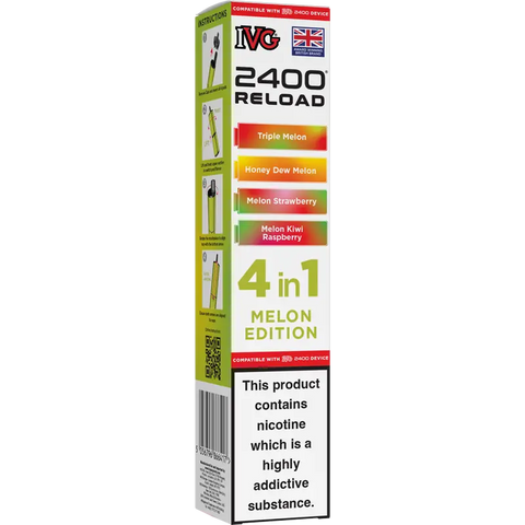 IVG 2400 Reload 4-in-1 Multi Flavour Prefilled Vape Pods