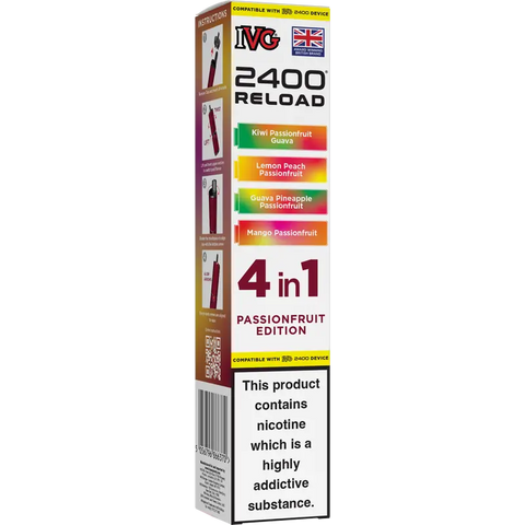 IVG 2400 Reload 4-in-1 Multi Flavour Prefilled Vape Pods