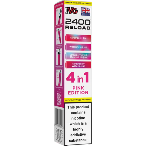 IVG 2400 Reload 4-in-1 Multi Flavour Prefilled Vape Pods