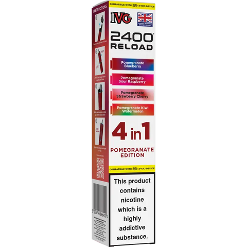 IVG 2400 Reload 4-in-1 Multi Flavour Prefilled Vape Pods