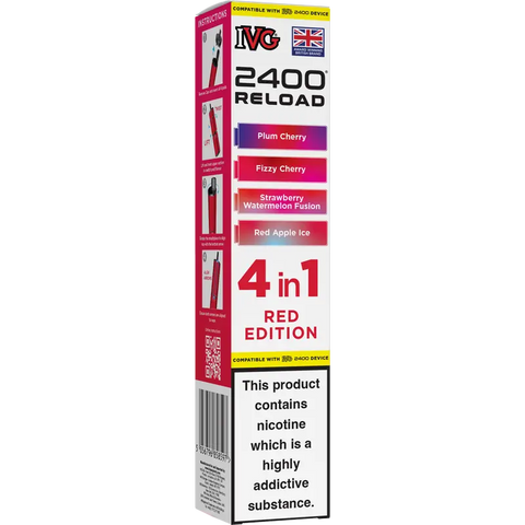 IVG 2400 Reload 4-in-1 Multi Flavour Prefilled Vape Pods