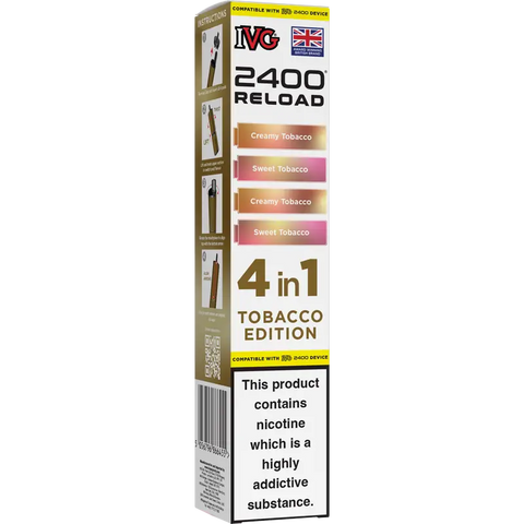 IVG 2400 Reload 4-in-1 Multi Flavour Prefilled Vape Pods