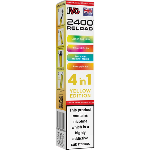 IVG 2400 Reload 4-in-1 Multi Flavour Prefilled Vape Pods