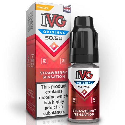 IVG 50/50 Original 10ml E-liquids Strawberry Sensation 12mg