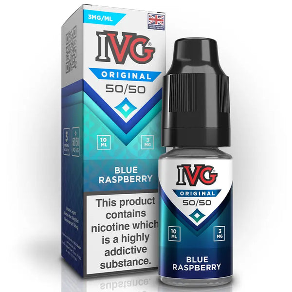 IVG 50/50 Original 10ml E-liquids Blue Raspberry 3mg