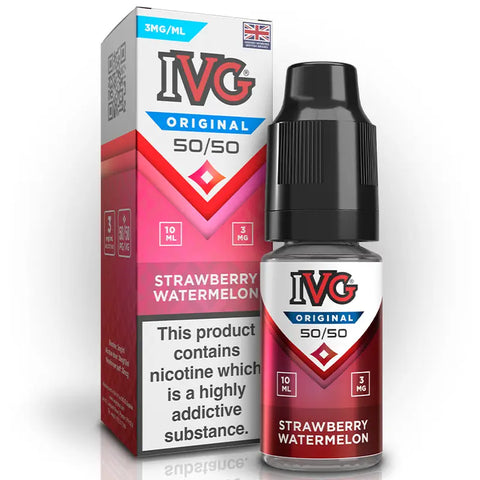 IVG 50/50 Original 10ml E-liquids Strawberry Watermelon 3mg