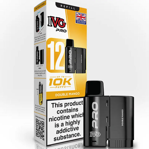 IVG Pro 12 Prefilled Replacement Pods Double Mango