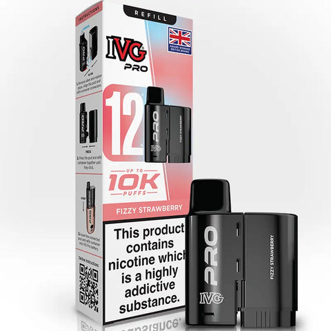 IVG Pro 12 Prefilled Replacement Pods Fizzy Strawberry